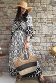 Zaida Smock Dress Black